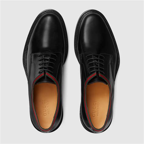 black gucci men's dress shoes|Gucci men's lace up shoes.